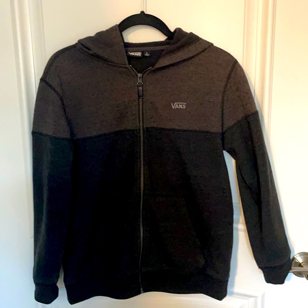 Vans large black and dark gray